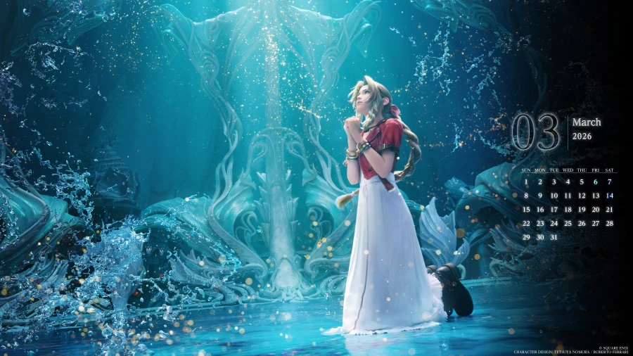 파이널 판타지 7 리버스 발매 2주년, 에어리스 3월 달력, 공식 메시지_11.webp