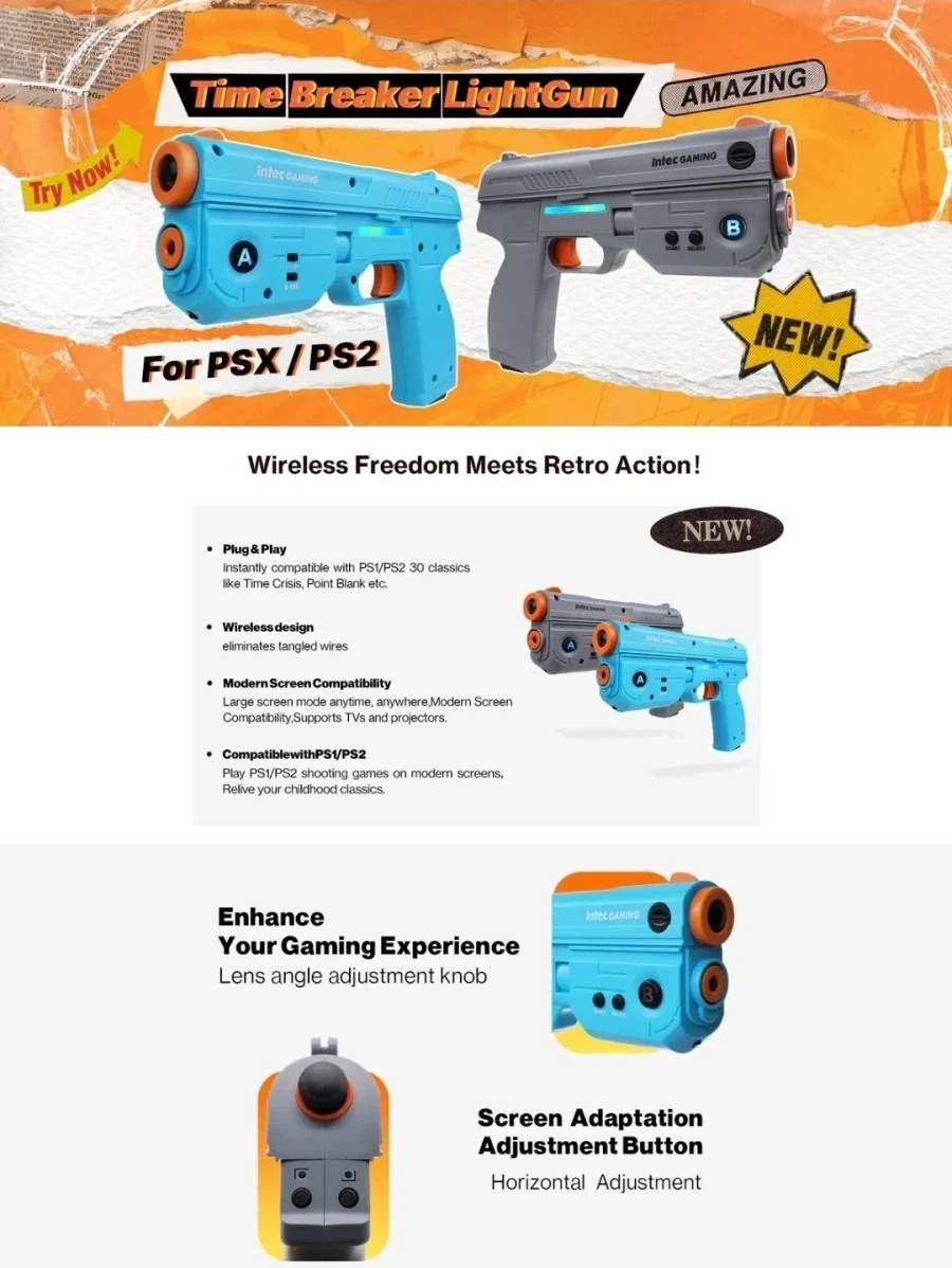 (건콘)Time Breaker 무선 라이트 건 PS1/PS2 호환 지금 구매 가능_7.webp