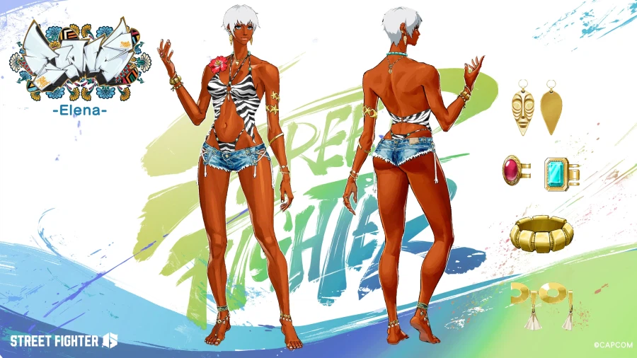 스트리트 파이터 6 디제이, 엘레나 Outfit 4 영상 및 컨셉 아트_1.webp
