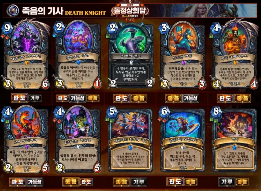 [하스스톤] 대격변 확장팩 공식 카드 평가 방송 결과_2.webp