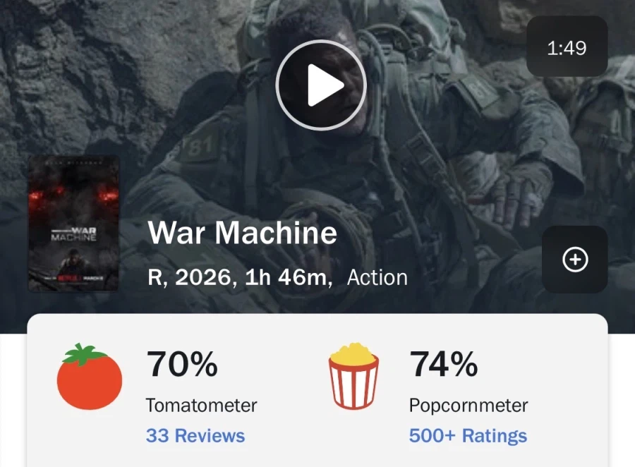 [넷플릭스] ‘워 머신’ 로튼 토마토와 속편 가능성에 대한 약간의 인터뷰_1.webp