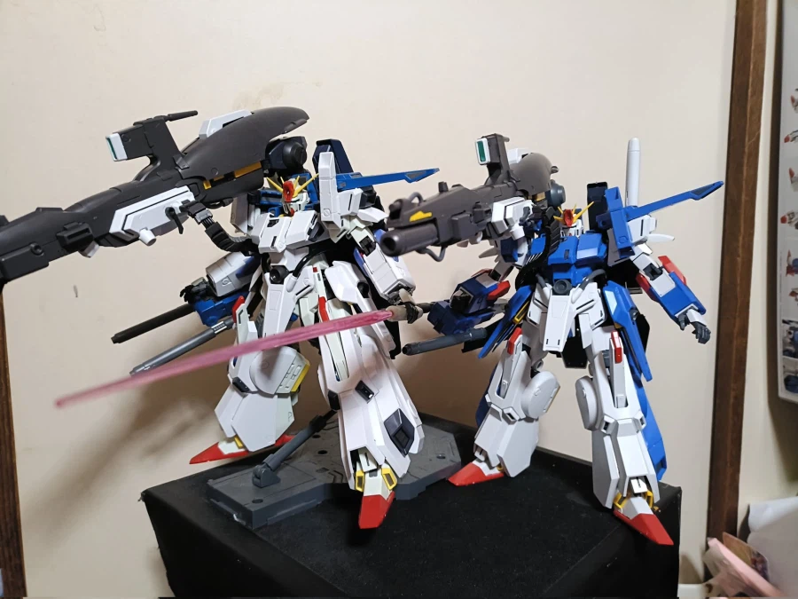 MG 풀 아머 ZZ 건담 Ver.Ka + FAZZ 나열 & 무장 X 2 사진 2_7.webp