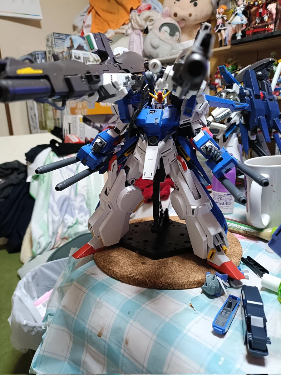 MG 풀 아머 ZZ 건담 Ver.Ka + FAZZ 나열 & 무장 X 2 사진 2_8.webp