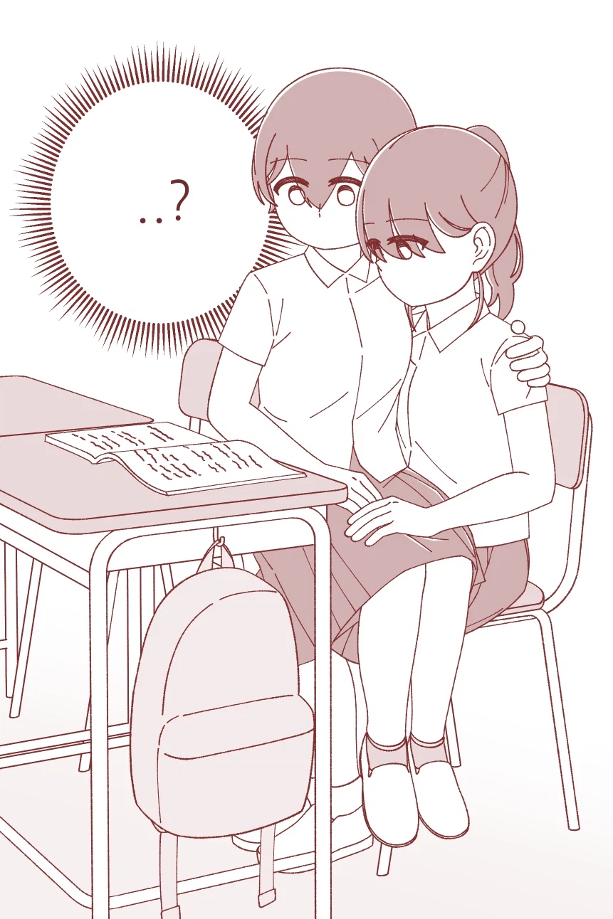 수업 시간에 애정행각 벌이는 여중생들 만화_2.webp