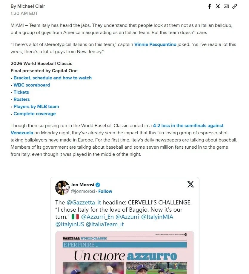 이탈리아에서 의외로 꽤 화제였다는 WBC 이탈리아 대표팀.jpg_1.webp