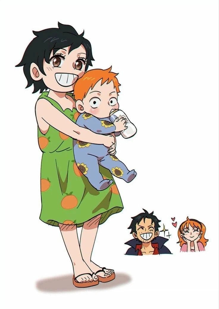 원피스 팬아트) 중년부부 몽키 D. 루피 & 나미_6.webp