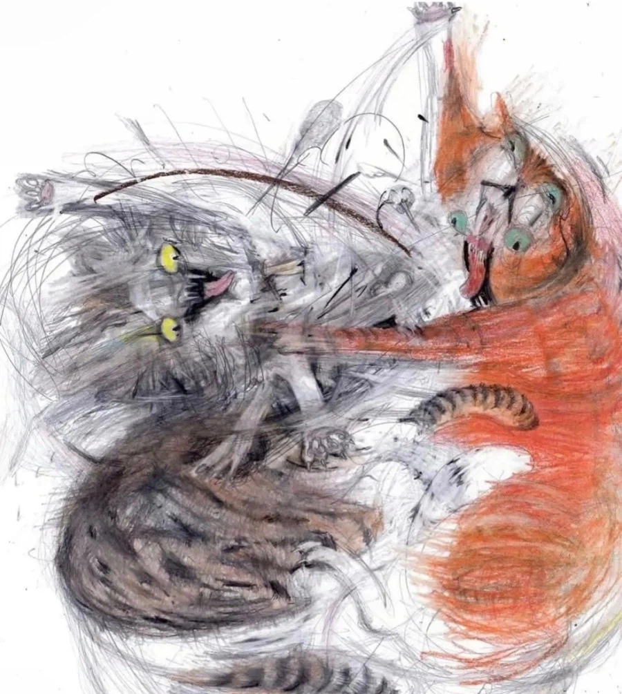 울집냥이들 싸움 그려봄_2.webp