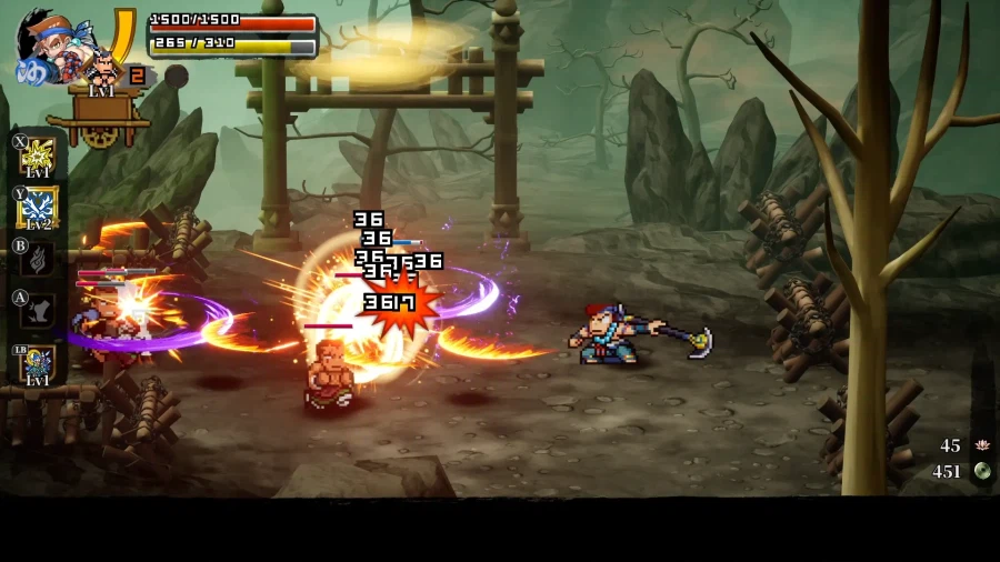 쿠니오군 최신작 『쿠니오군의 열혈서유기 천축난투편』한국어판 스크린샷 및 캐릭터_2.webp