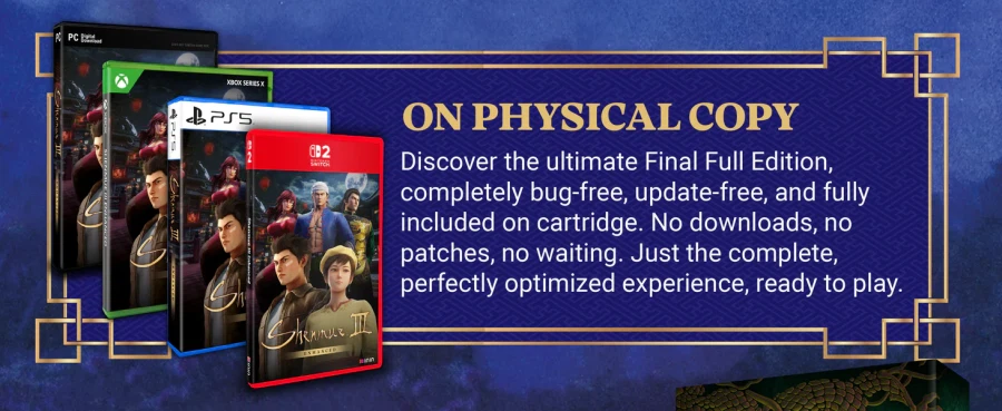 쉔무 3 인핸스드 에디션 게임카드 패키지판 발매 및 프리오더 트레일러_1.webp