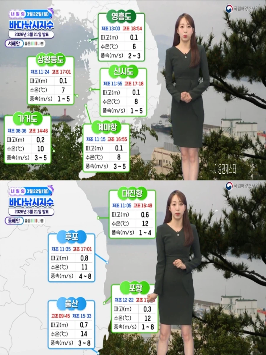 내일, 제주도 오후 비 조금(큰 일교차 주의, 서해안 짙은 안개)_3.webp