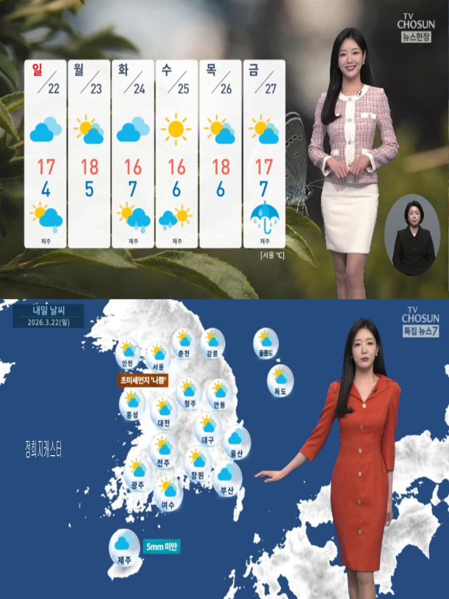 내일, 제주도 오후 비 조금(큰 일교차 주의, 서해안 짙은 안개)_8.webp