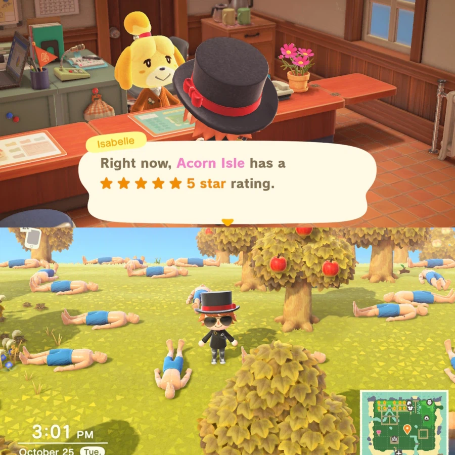 "드디어 동물의 숲 섬 평판을 5점으로 만들었어"_1.webp