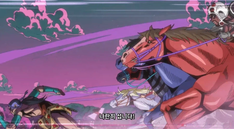 [죠죠] 여기 현실 경주마 레이스 보는거같아서 뽕찼음_1.webp