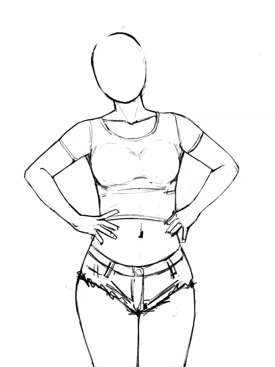 여자 몸매 그렷는데 봐주세요_1.webp