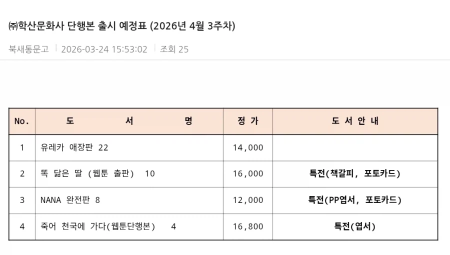학산문화사 단행본 출시 예정표 (2026년 4월 2,3주차 (코믹스&소설))_2.webp