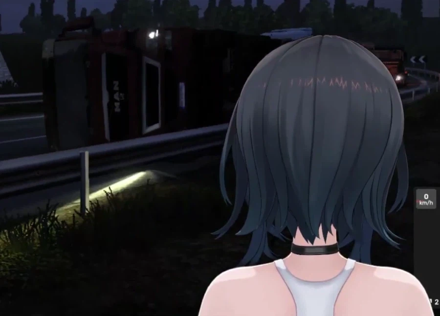 버튜버) 어제라 적고 사살상 오늘 트럭운전하던 치햐 방송..._2.webp