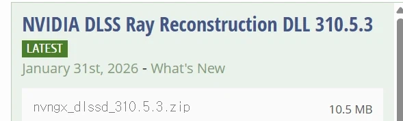 붉은사막 잔렉 없애는 엔비디아 최신 DLL_2.webp