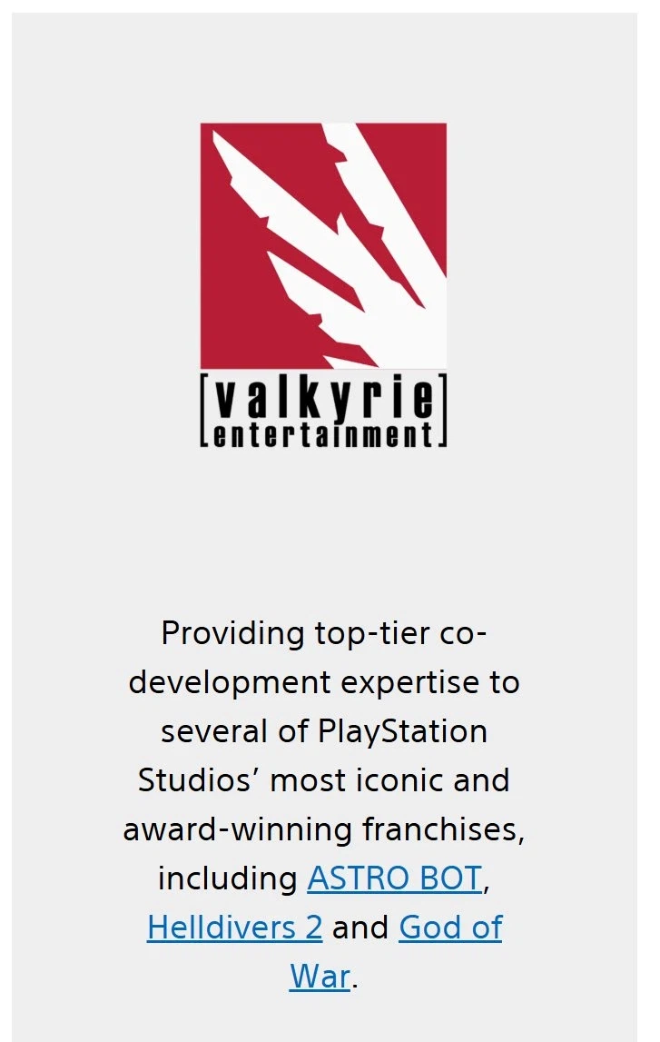 소니 산하 개발사 소개 페이지 리뉴얼 PC관련 내용 삭제_1.webp
