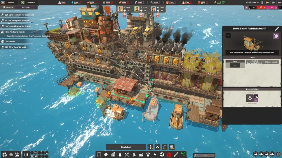 바다 위 생존 도시 건설 "올 윌 폴" 스팀 출시_9.webp