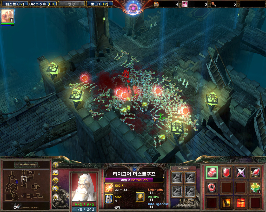  워크래프트3로 즐기는 디아블로3 모드 (바바리안 플레이)_10.jpg