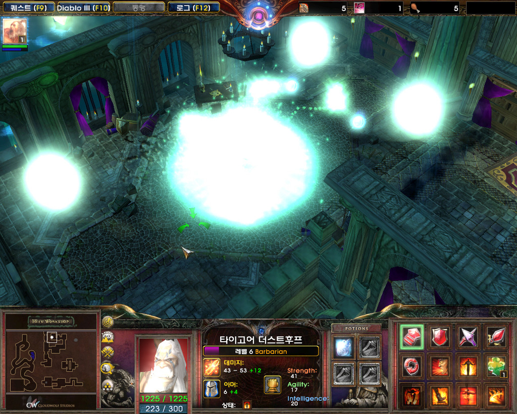  워크래프트3로 즐기는 디아블로3 모드 (바바리안 플레이)_14.jpg