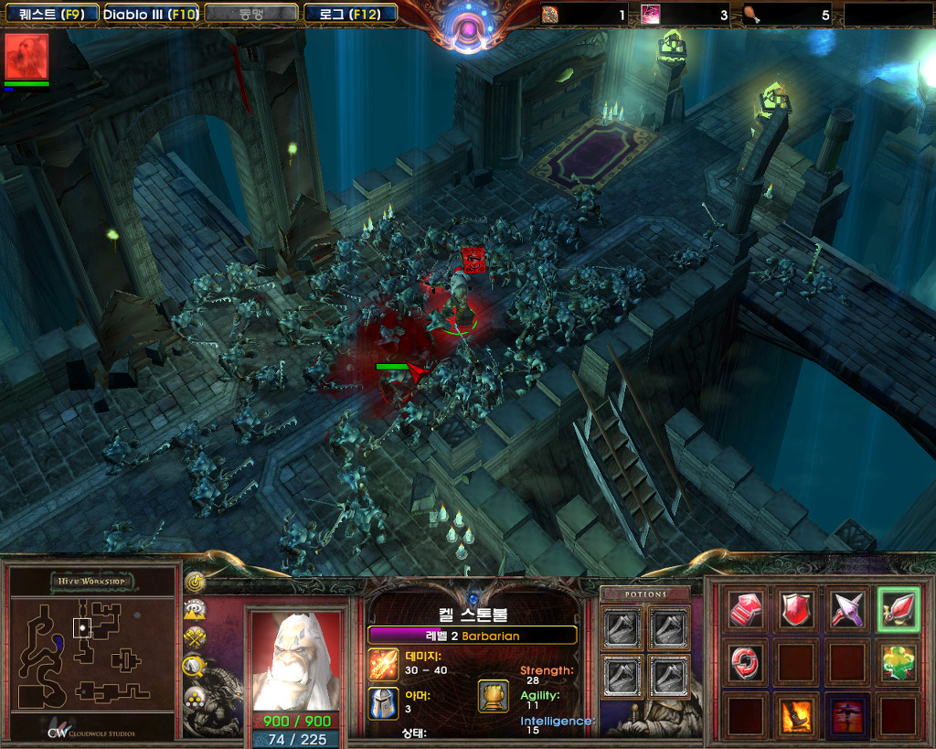  워크래프트3로 즐기는 디아블로3 모드 (바바리안 플레이)_20.jpg