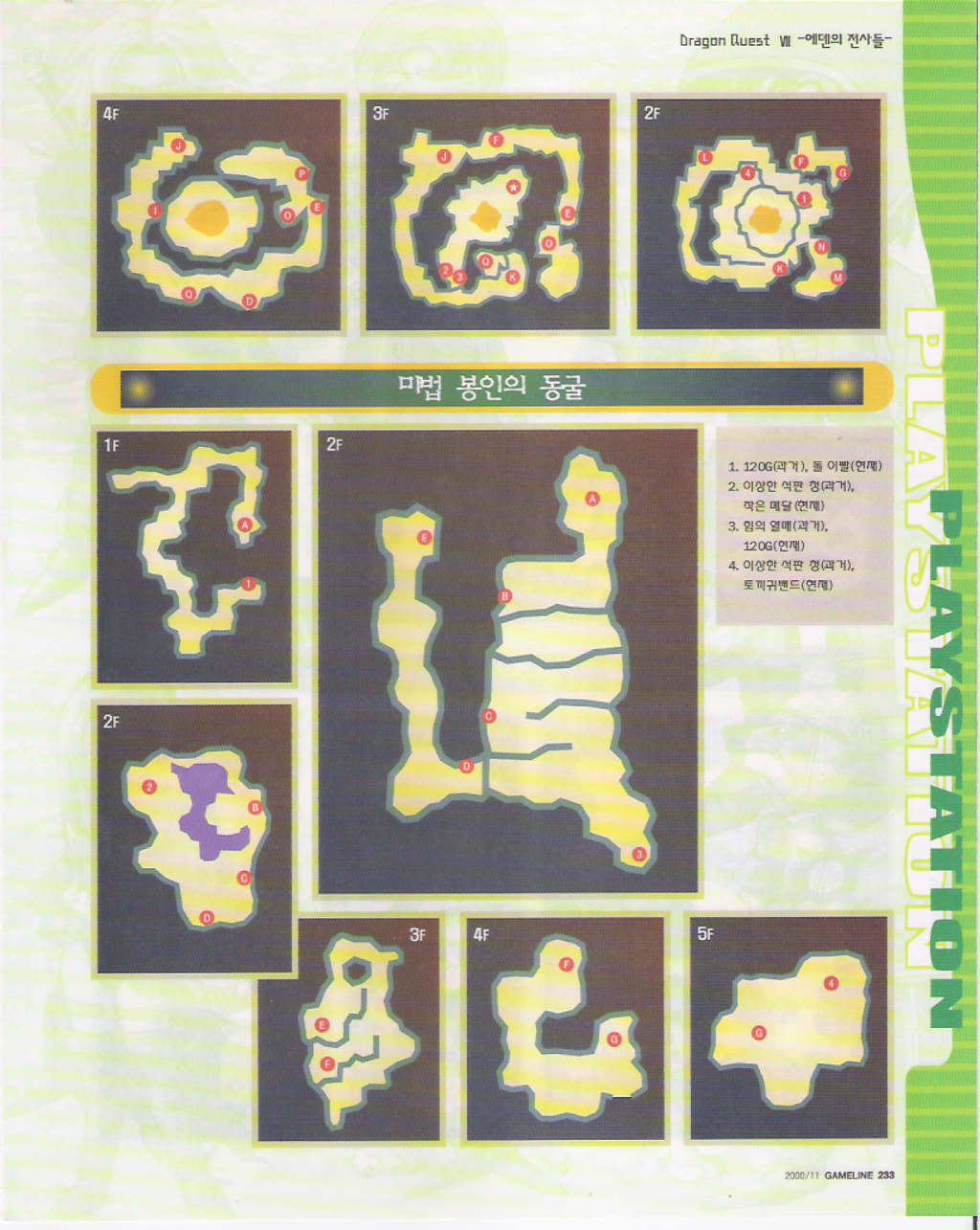 PS1 드레곤퀘스트7 공략집 1부