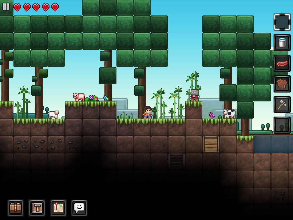 2D 샌드박스 게임 정크잭 X 스크린 샷