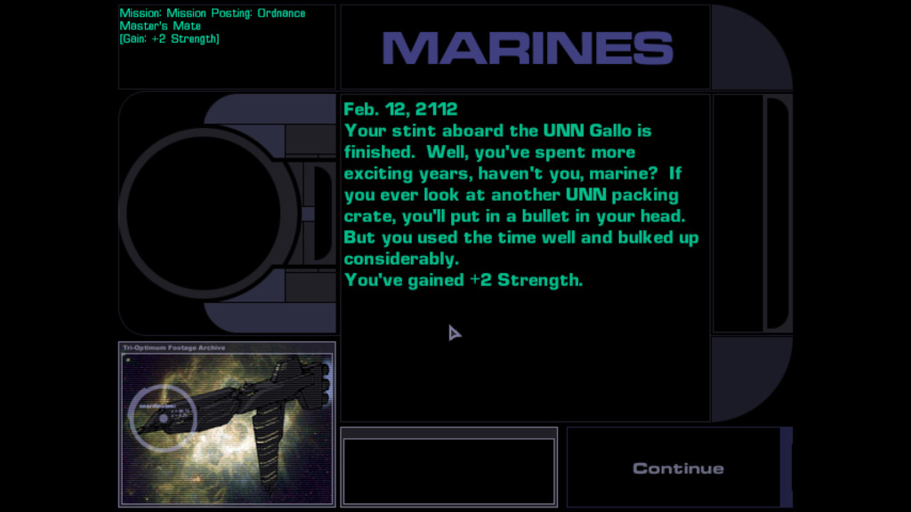 시스템 쇼크 2 - [01b] 병과 선택 - Marine, 해병대_7.jpg