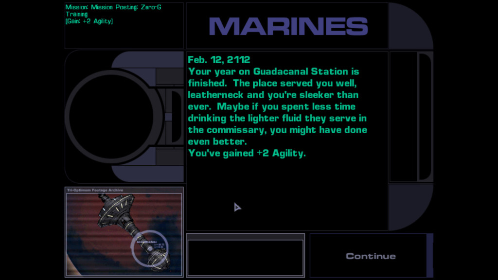시스템 쇼크 2 - [01b] 병과 선택 - Marine, 해병대_9.jpg