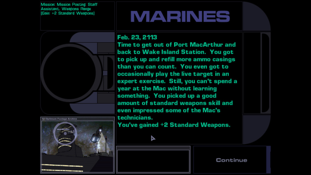 시스템 쇼크 2 - [01b] 병과 선택 - Marine, 해병대_13.jpg