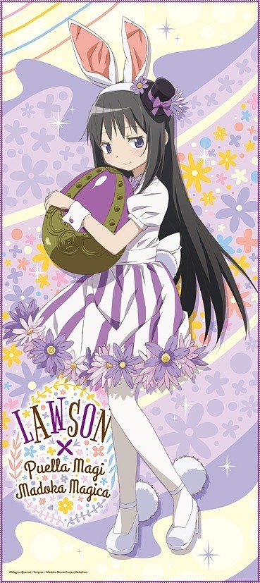 마법소녀 마도카☆마기카: 로손과 콜라보, 토끼귀 장착_8.jpg