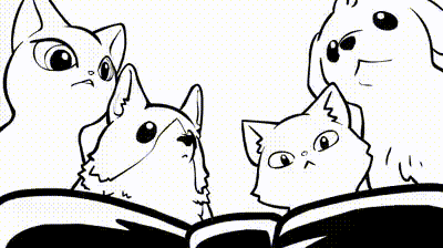 리본을 발견한 짐승들_1.gif