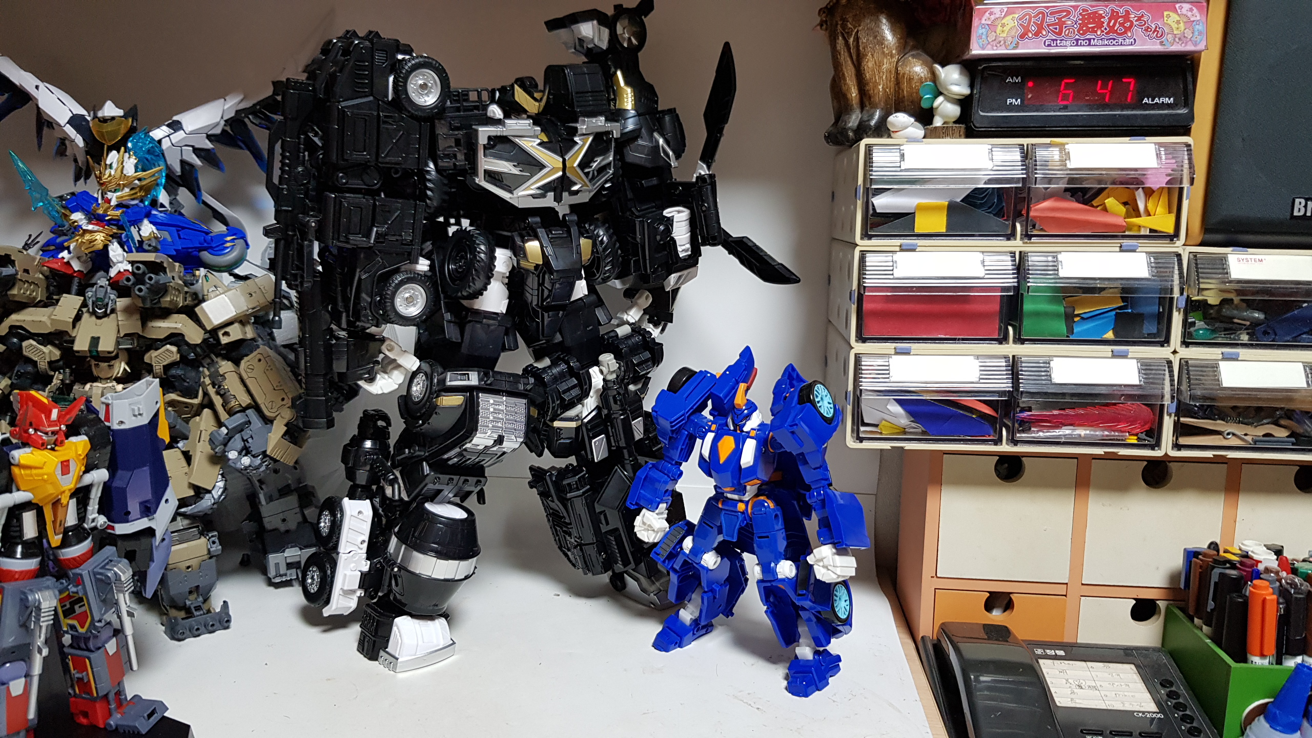 미니특공대 펜타트론 크기비교