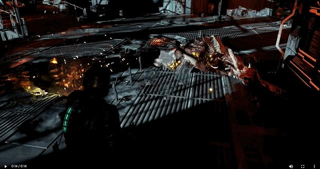 데드스페이스) 브루트 총알 한발도 안 쓰고 잡는법_1.gif