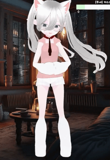 버츄얼 미소녀 육튜버만이 할 수 있다는 동년배 무브_6.gif