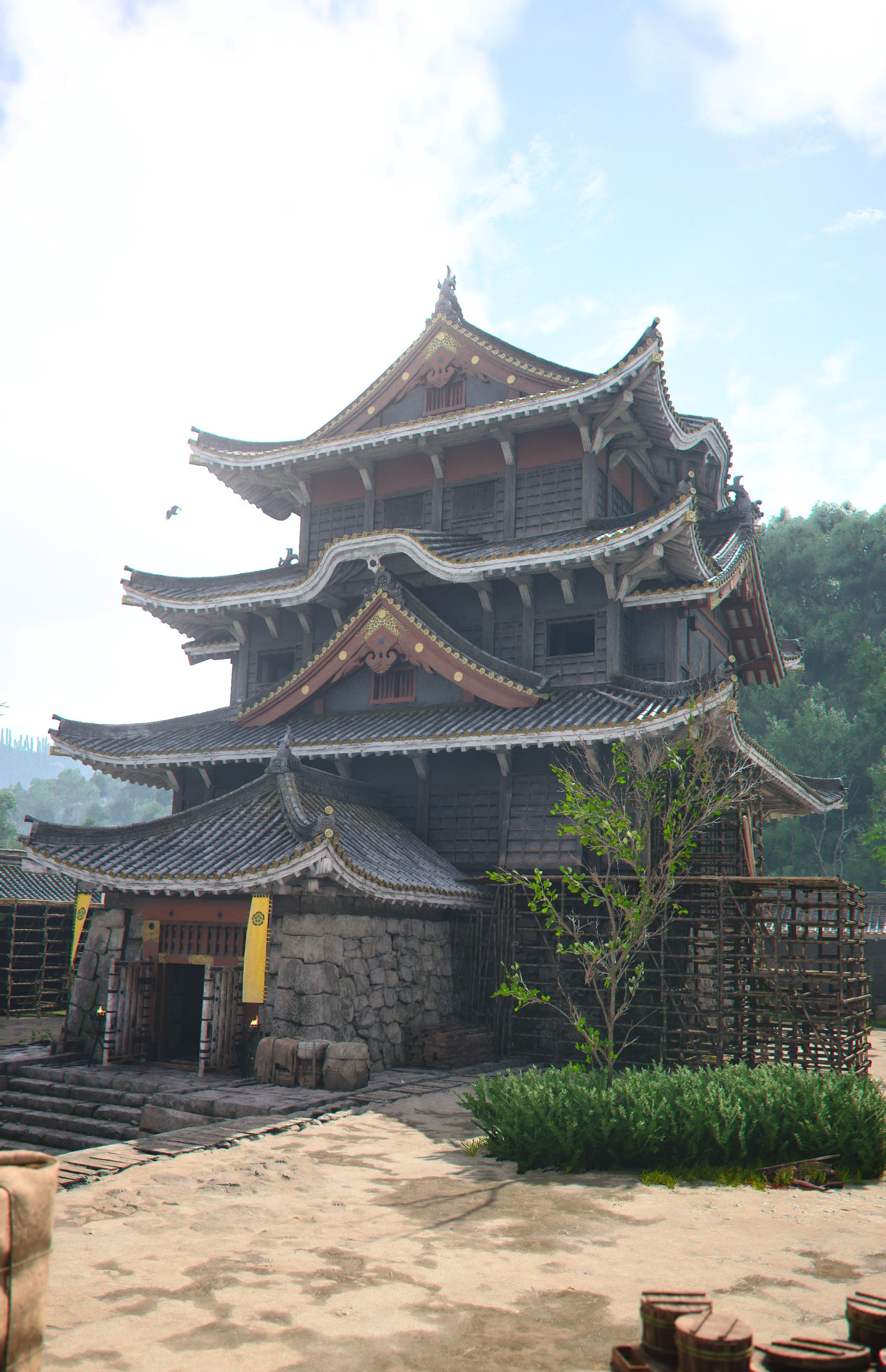 스샷) 어크 섀도우스 - 포토 모드 배경스샷 - 드뎌 오사카성이군요 ㅎㅎ_5.jpg