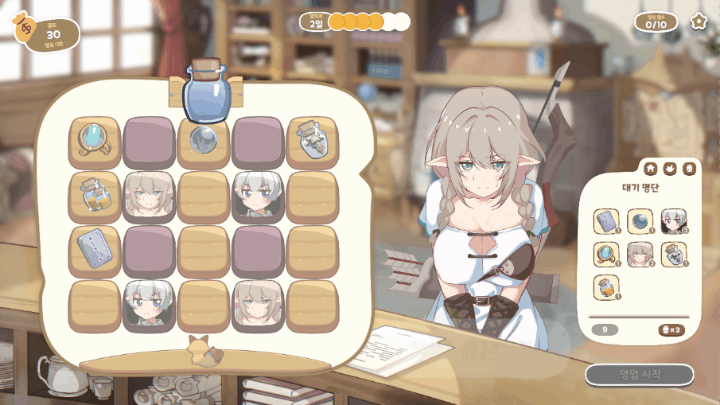 [인디게임] 덱빌딩 로그라이크, ‘하요와 잡화점’ 스팀 정식 출시_5.gif