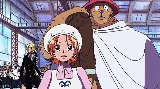 원피스 밀.집모자 해적단이 겁에 질려 혼비백산할때_10.webp